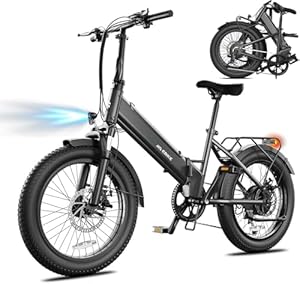TST Electric Bike for Adults, 1200W Folding E Bike Removable Battery 40/60 Mile Range, 20 