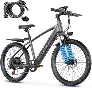 Electric Bike for Adults, 1500W Peak Ebike with 48V 12Ah Removable Battery, 26 inch Electr