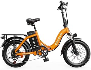 Cybervelo 750W Folding Electric Bike, 48V 20.8AH/50AH Large Removable Battery E-Bike, 80 M