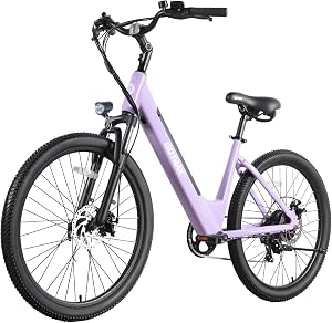 Gotrax Dolphin 26" Electric Bike, Max Range 30Miles(Pedal-assist1) & 20Mph Power 