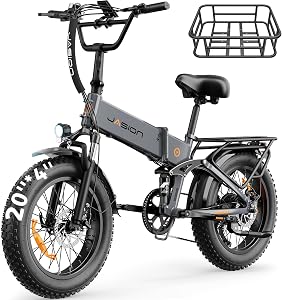 Jasion X-Hunter/ST/PRO Electric Bike for Adults,1800W/1400W Peak 20''Fat Tire Foldable Ebi