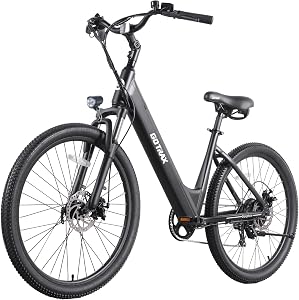 Gotrax Dolphin 26" Electric Bike, Max Range 30Miles(Pedal-assist1) & 20Mph Power 