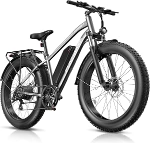 Funhang Electric Bike for Adults, 1000W Peak Ebike, 20MPH 60Miles Electric Mountain Bike, 