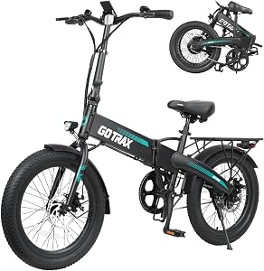 Gotrax 20" Folding Electric Bike with 40Miles (Pedal-assist1) by 48V Battery, 20Mph P