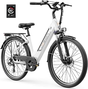 Jasion Roamer/ST Electric Bike for Adults, 26" Commuter Ebike 1200W 528WH Removable B