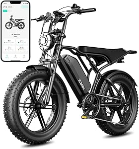 TST Electric Bike for Adults, 1500W Peak Motor 60 Miles Fat Tire Ebike with 48V 15Ah Remov