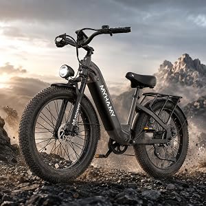 MEELOD Electric Bike for Adults, 24" Fat Tire Ebike for Snow Mountain Beach, 750W Mot