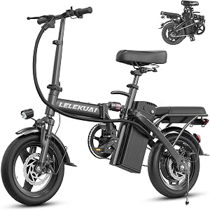 LELEKUAI Electric Bike for Adults, 1200W Peak Motor Commuter Ebike, 20-28MPH Speed, 32 Mil