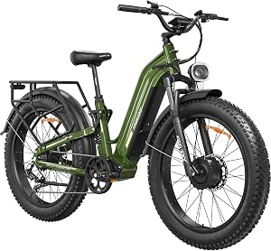 FREESKY Ranger AIR Dual Motor Electric Bike for Adults, 3500W 200NM Fast Ebike,105Miles Lo