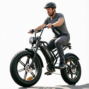 Askmy Fat Tire Electric Bike for Adults, 20" 4.0" 750W Continuous / 1000W Max, 4