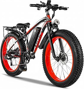 EOEOTWO Electric Bike for Adults,1500W Peak Motor E Bikes, 26" Fat Tire Electric Bicy