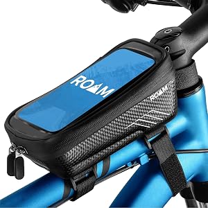 Roam Bike Universal Phone Holder + Waterproof Zipper Storage Case - Fits Smartphones Up To